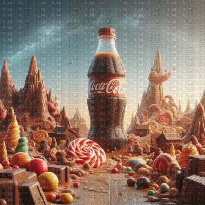 Coca-Cola Candy Land - PNG gratuit