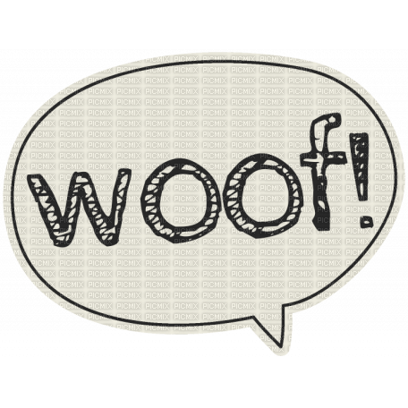woof speechbubble - PNG gratuit
