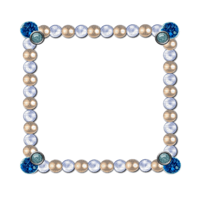 cadre frame perles pearl - PNG gratuit