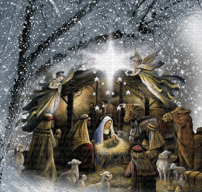 Christ's birth 1- Nitsa - GIF animate gratis