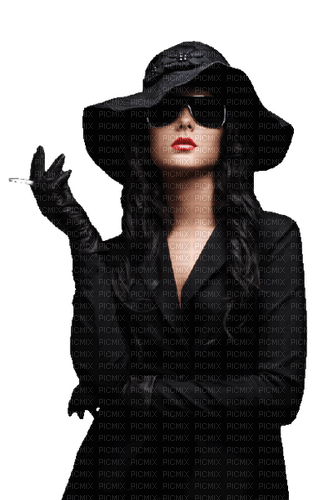 Kaz_Creations Woman-Femme-With-Hat-Cigarette-Fag - darmowe png
