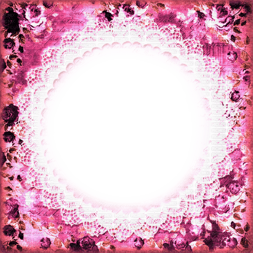 Pink Roses Frame - By KittyKatLuv65 - darmowe png