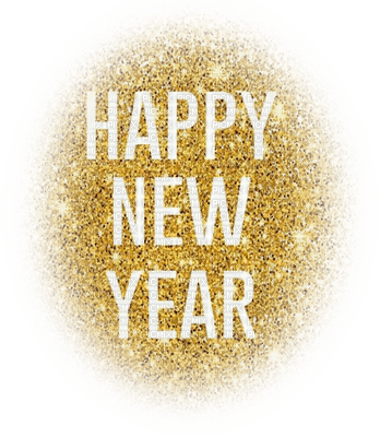 soave text new year deco happy white gold - ilmainen png