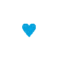 Kaz_Creations Animated Blue Heart - GIF animé gratuit