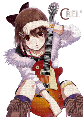 anime-guitare - gratis png