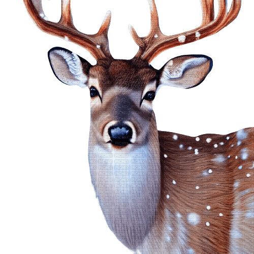 kikkapink winter deer animal - Free PNG