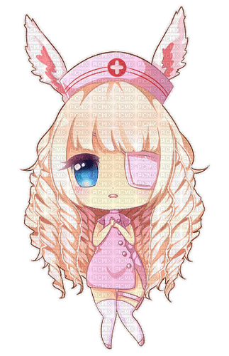 anime pink nurse girl - 免费PNG