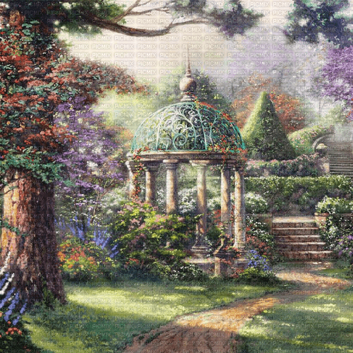 Rena Natur Garten Pavillon Hintergrund - ilmainen png