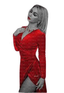 woman black red - png gratuito