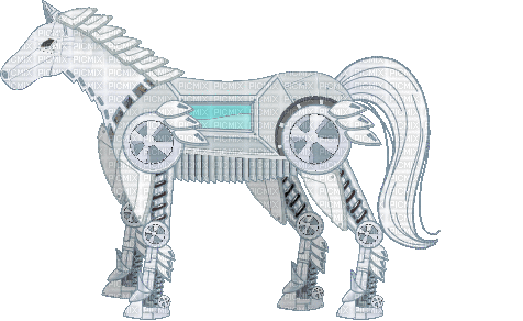 Robot Pony - Bezmaksas animēts GIF