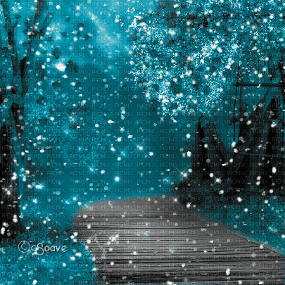 soave background animated winter forest gothic - Zdarma animovaný GIF