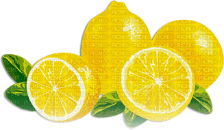 soave deco summer fruit lemon  yellow green - 免费PNG