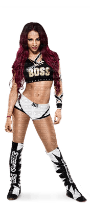 Kaz_Creations Wrestling Diva Woman Femme Wrestler Sasha Banks - ücretsiz png