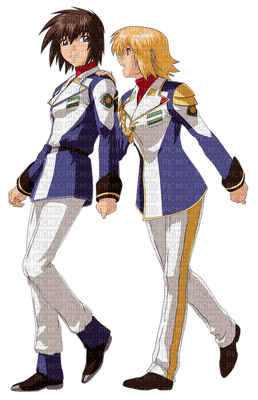 Kira and Cagalli (Siblings) - nemokama png