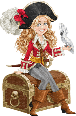 PIRATE WOMAN FEMME - 無料png