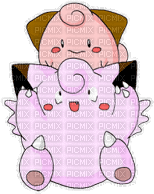 cleffa and clefairy - Free animated GIF