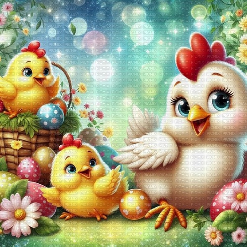 Hen and chicks - kostenlos png