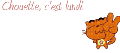Chouette, c'est lundi - Bezmaksas animēts GIF