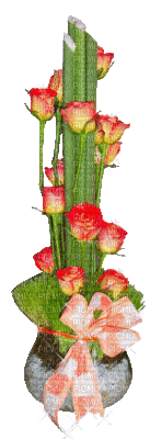 cecily-vase fleurs scintillant - Бесплатный анимированный гифка