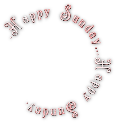 soave text happy sunday pink - darmowe png