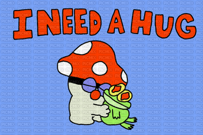 i need hug - GIF animado grátis