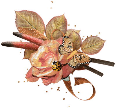 Kaz_Creations  Deco Flowers Butterfly  Colours - PNG gratuit