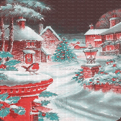 soave animated background  winter vintage - Gratis animerad GIF