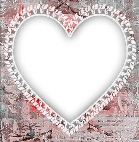 kikkapink valentine heart frame vintage - bezmaksas png