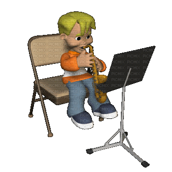 Музыкант.Musician. - Free animated GIF