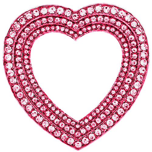 Heart.Frame.Gems.Jewels.Pink - png gratuito