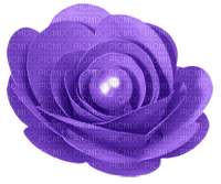 kikkapink deco scrap purple flower - PNG gratuit