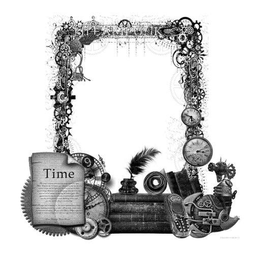 Steampunk.Cadre.Frame.Victoriabea - Free PNG