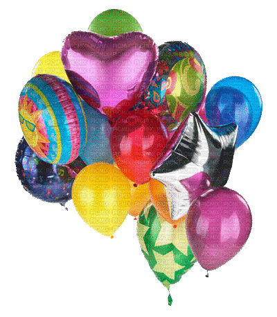 Birthday Balloons - Бесплатный анимированный гифка