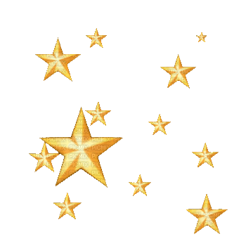 gold stars animated - GIF animé gratuit