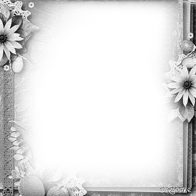 soave frame vintage flowers lace autumn black - Free PNG