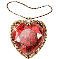 heart coeur love herz red jewel jewellery schmuck bijou deco tube gif anime animated animation glitter - Free animated GIF