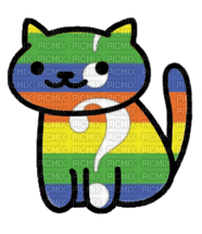 Neko Atsume questioning Pride cat - png gratis