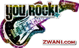 you rock glitter text - Free animated GIF