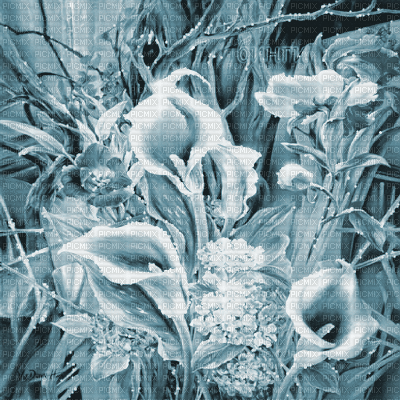 Y.A.M._Fantasy Landscape blue - Darmowy animowany GIF