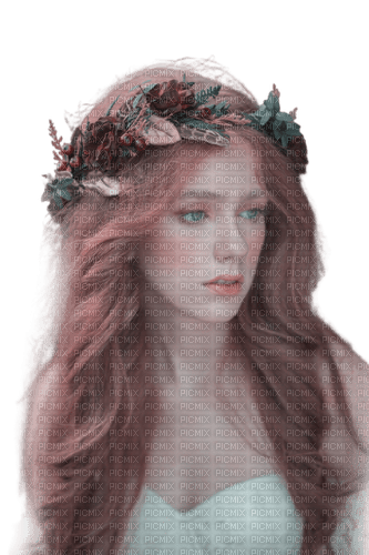 kikkapink fantasy woman crown portrait - безплатен png