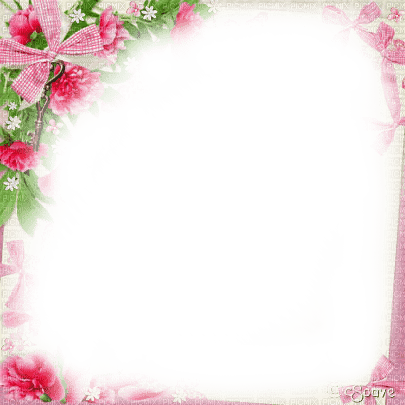 soave frame flowers vintage spring bow pink green - 無料png