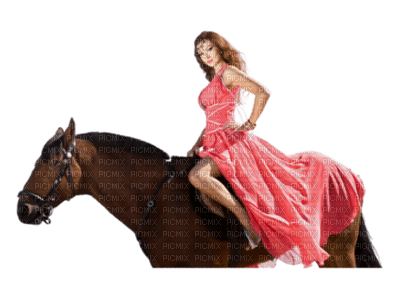 woman with horse bp - gratis png