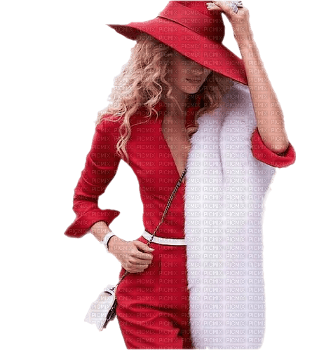 Женщина в красном - bezmaksas png