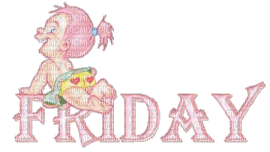 Kaz_Creations Days Of The Week Friday Animated - 免费动画 GIF