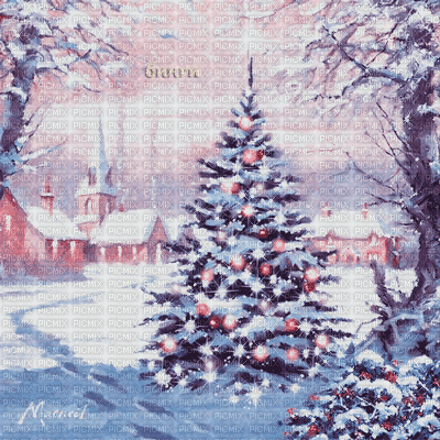 Y.A.M._New year Christmas background - 免费动画 GIF