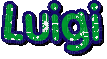 Luigi text - GIF animé gratuit
