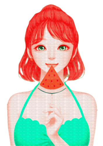 Enakei.Green.Red - By KittyKatLuv65 - 無料png