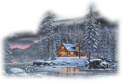 Kaz_Creations Paysage Scenery Winter - ücretsiz png