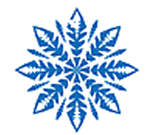 Tube déco-étoile de neige - GIF animado gratis