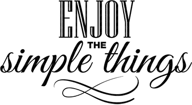 Kaz_Creations Logo Text Enjoy The Simple Things - PNG gratuit